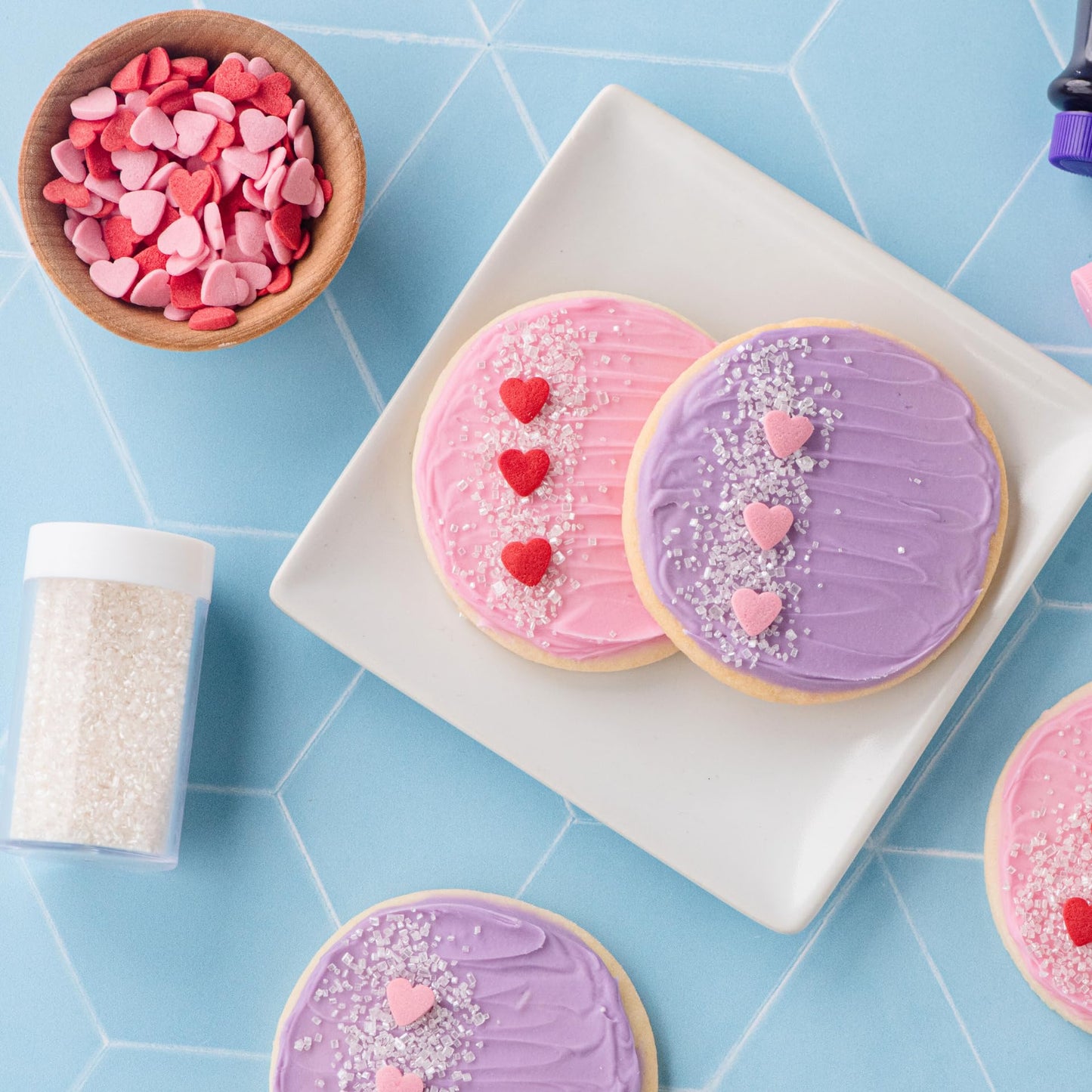 Sweets Indeed Sprinkles, 4 Pack, Edible Sprinkle Mix, Perfect for Cake Decorations, Baking, Ice Cream, Cookies, Cupcake Topper (Sweetheart Sugar)