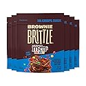 Brownie Brittle - M&M’S Minis Thin and Crispy Sweet Snacks (Pack of 6, 4 oz), Rich Gourmet Brownie Bites Dessert