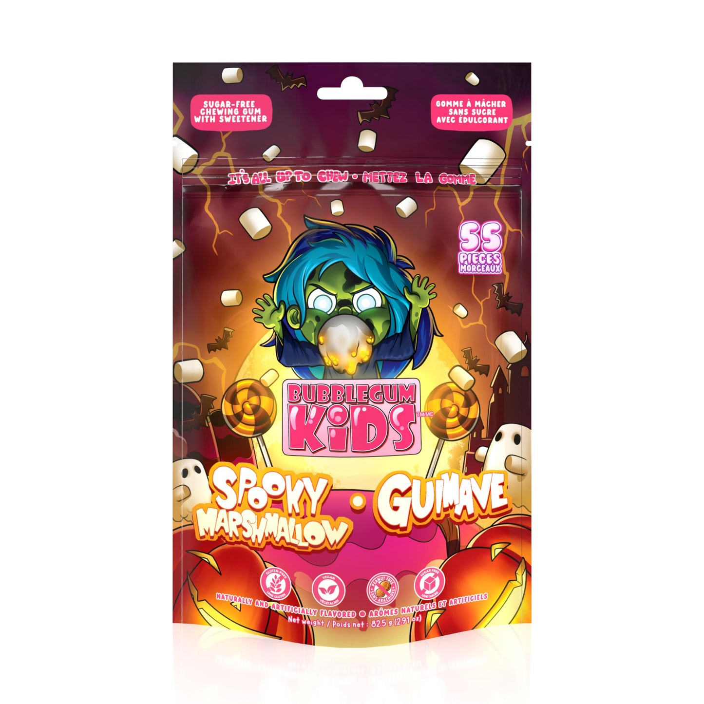 Bubblegum - Spooky Marshmallow, 10 Pack