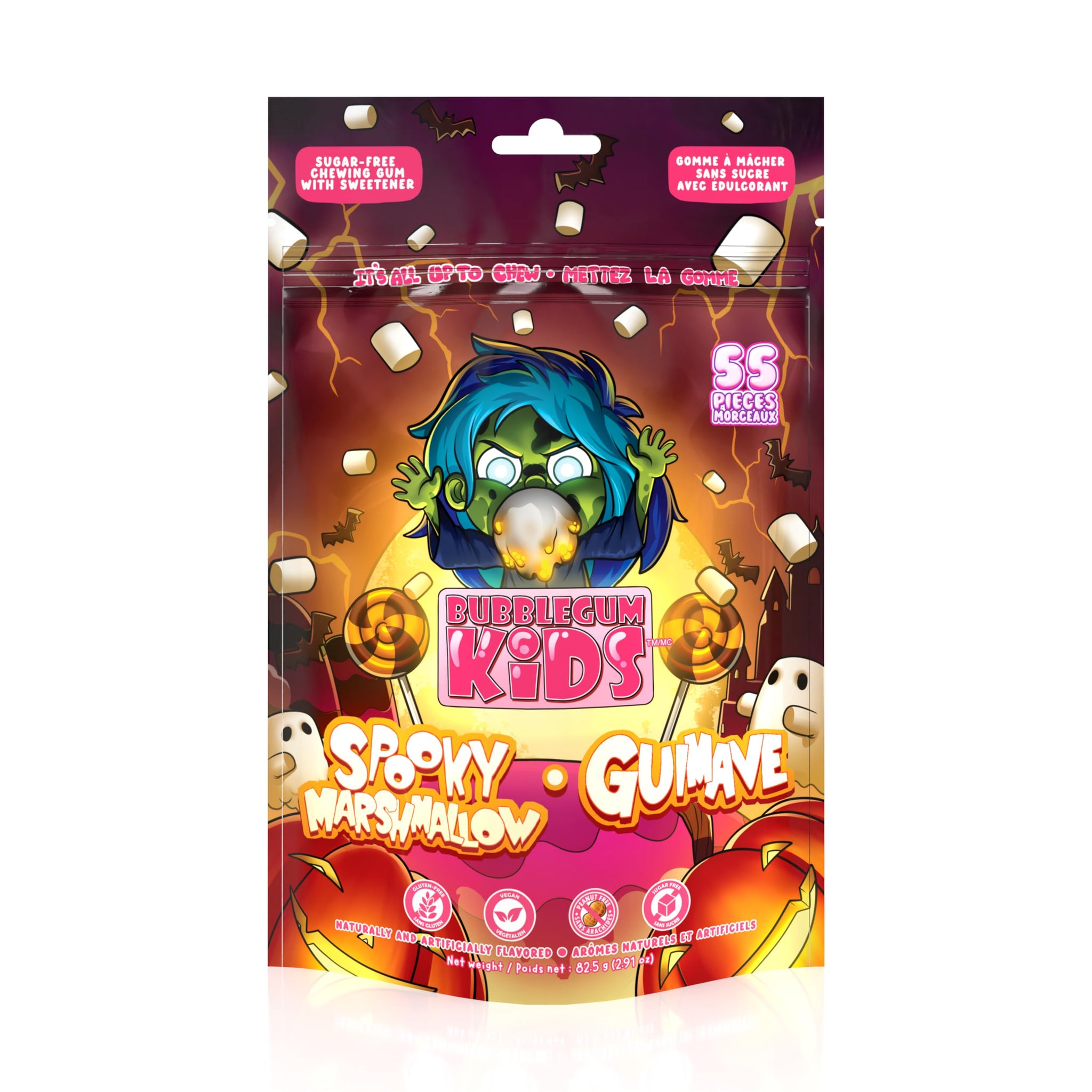 Bubblegum - Spooky Marshmallow, 10 Pack