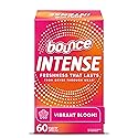 Bounce Intense Dryer Sheets, Vibrant Bloom, 60 Count, Scent Boosting Dryer Sheet