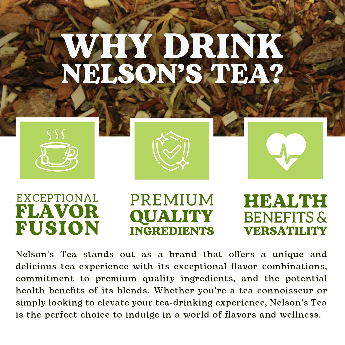 Nelson's Tea Raspberry Chocolate Truffle - Loose Leaf Black Tea with Raspberry Leaf, Chocolate Rooibos, Truffle Essence, Carob Beans, Hibiscus