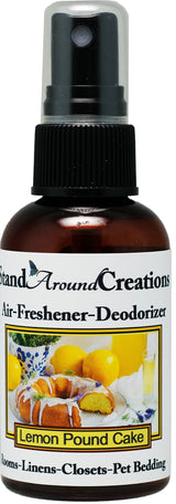 Concentrated Spray For Room/Linen/Room Deodorizer/Air Freshener - Lemon Pound Cake- A mouth-watering aroma of warm lemon pound cake w/sweet lemon