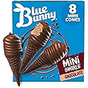 Blue Bunny, Mini Swirls Cones, Chocolate, 22.5 oz (Frozen)