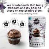 eat G.A.N.G.S.T.E.R. Dark Choconot Fudge Cake & Muffin Mix, Allergy-Friendly Baking Mix, Grain-Free, No Dairy, Nuts, Gluten, Dairy, For Vegan, Paleo & AIP Diets, Chocolate Cakes, Muffins and Cupcakes