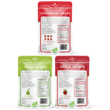Nature's Turn Freeze-Dried Fruit Crisps - Variety Bag Crisps, 30 Bags (0.35oz Each) - Healthy, Gluten-Free, Crispy & Delicious Snack - Ideal