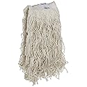 Rubbermaid Commercial Products Value Pro X-Large 32 Oz Cotton Wet Mop, 1" Headband, White, for Janitorial/Professional General Purpose Floor Cleaning