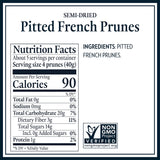 St. Dalfour Pitted French Prunes - 7oz - All Natural, No Preservatives or Artificial Ingredients - Made in France - Pack of 6