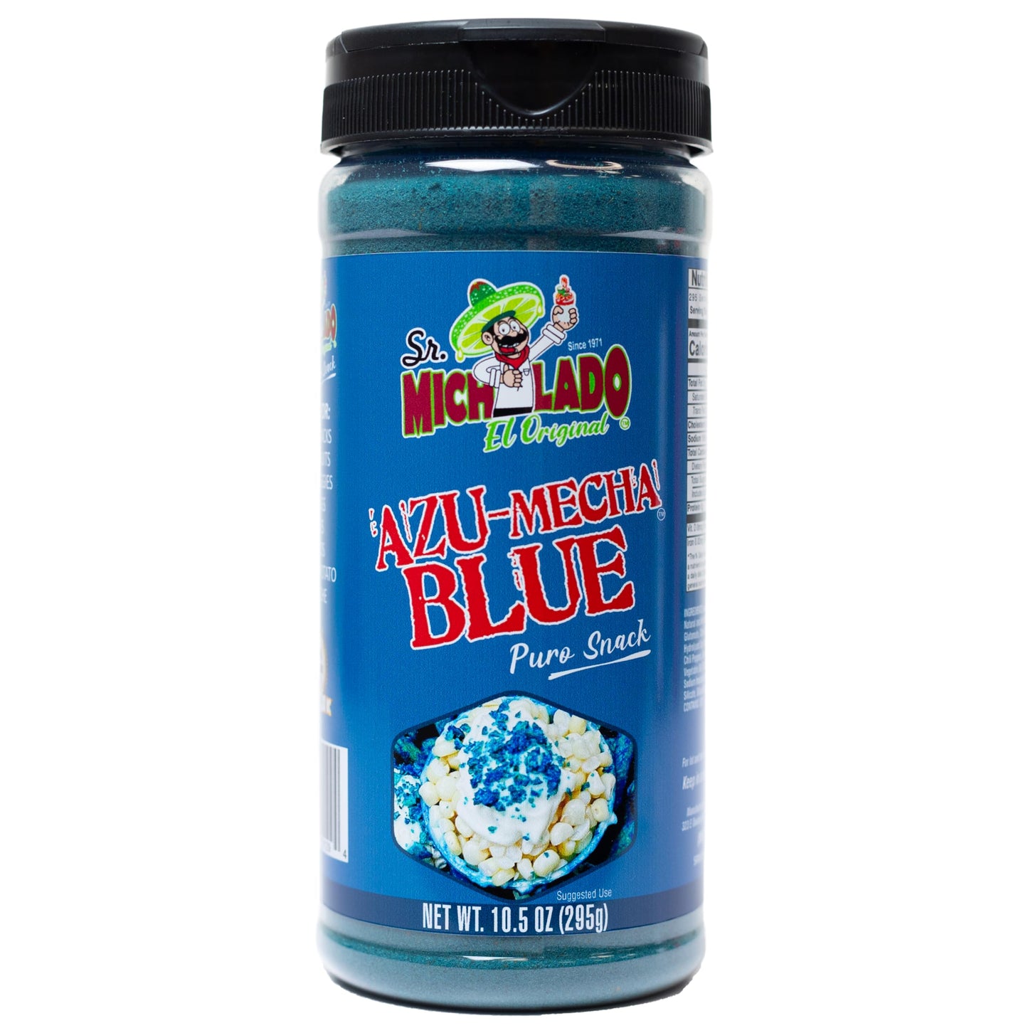 Azu-Mecha BLUE - Sr. Michelado - Snack Seasoning - Powder for fruit, snacks, veggies, chips, carne seca, chicken, ceviche, fries, etc.