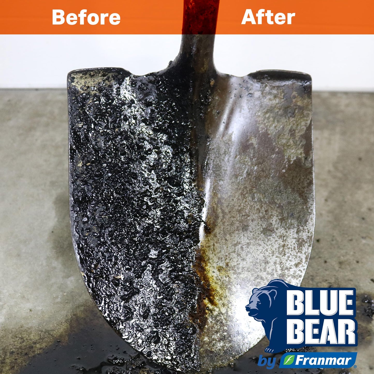 Blue Bear BEAN-e-doo Asphalt Remover - Low?Odor, Soy?Based Asphalt & Tar Remover for Tools & Equipment - Fast- Softening, Easy Rinse (1 Gallon)