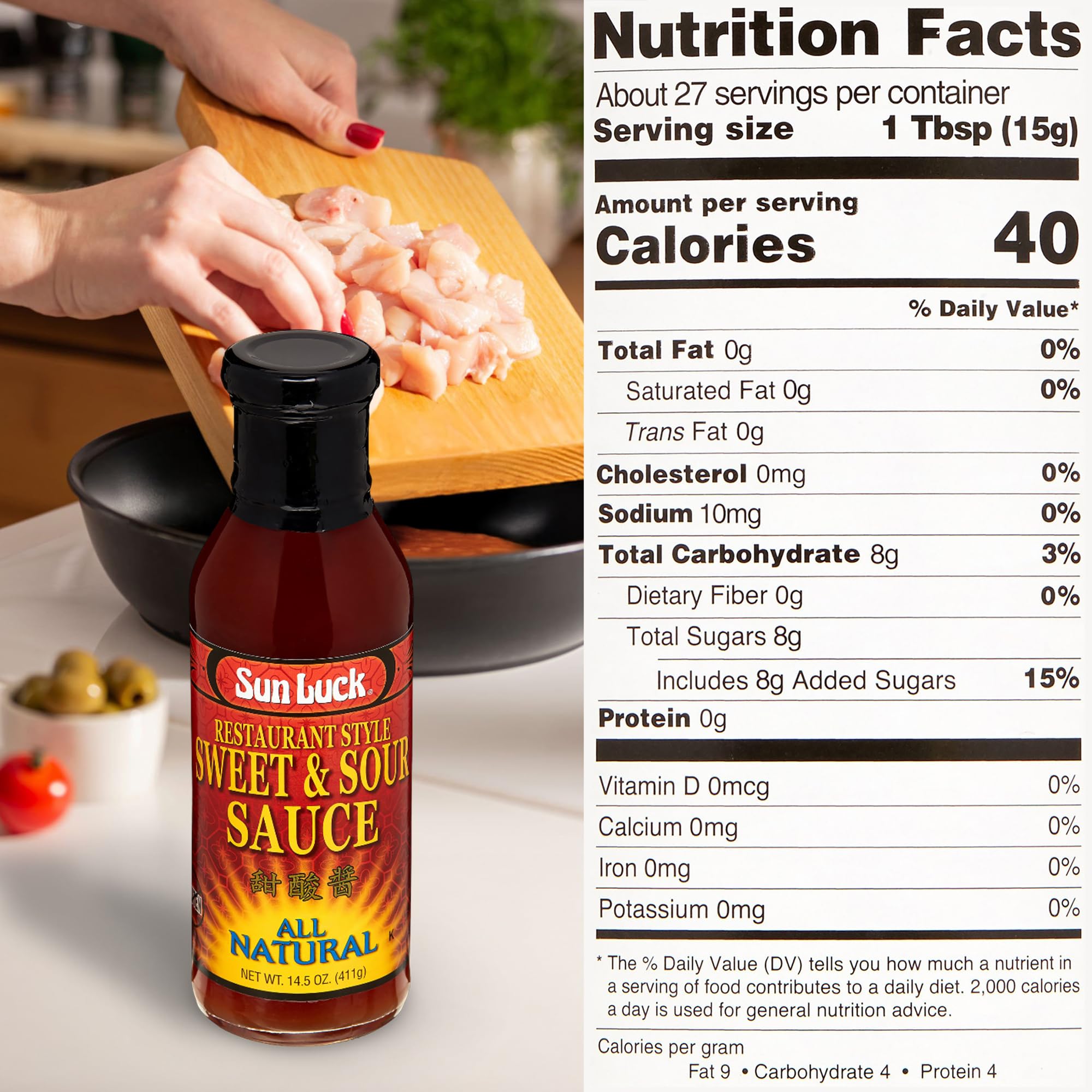Sun Luck Sauce, Sweet and Sour, 14.5 Ounce (Pack of 6)
