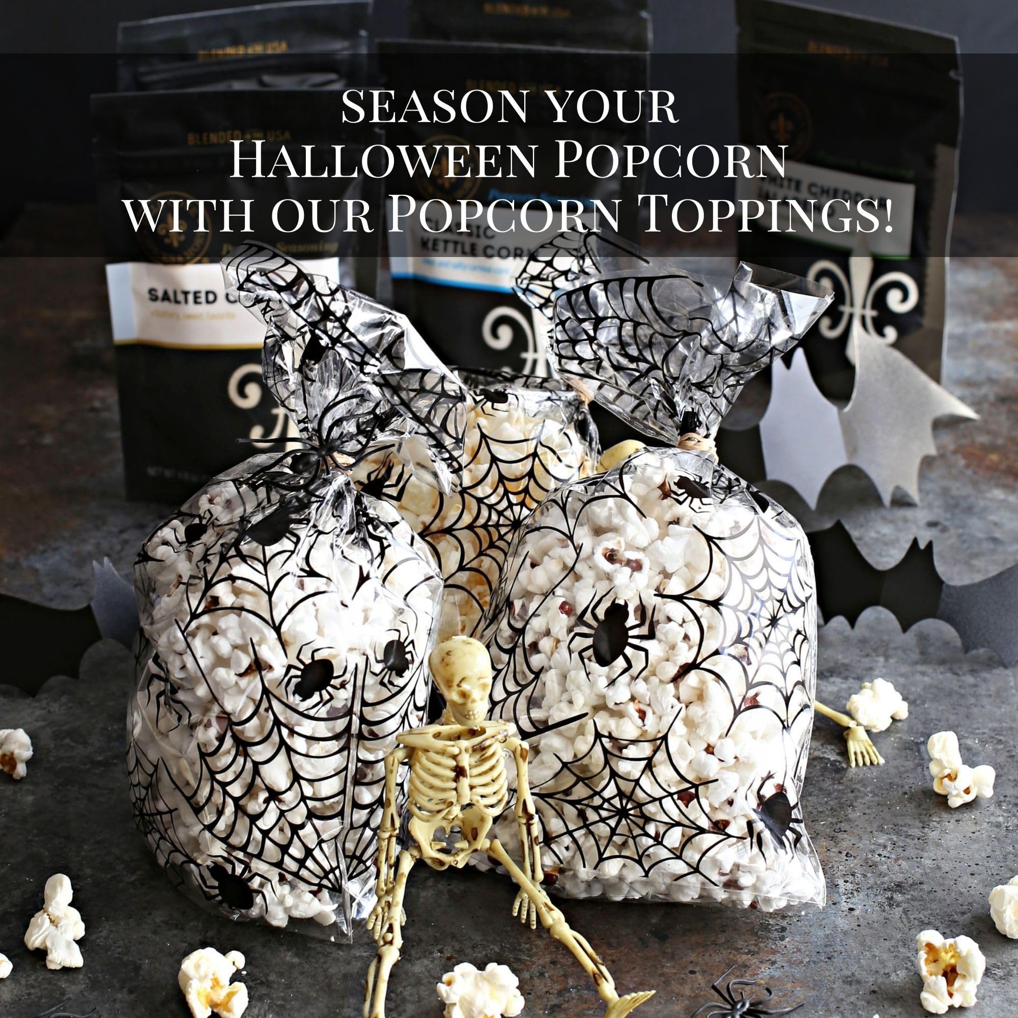 Dell Cove Spices | Scary Movie Bloody Red Popcorn Kernels | Trick-Or-Treat Party Snacks | Festive Holiday Snack Boo Box, Half Pound