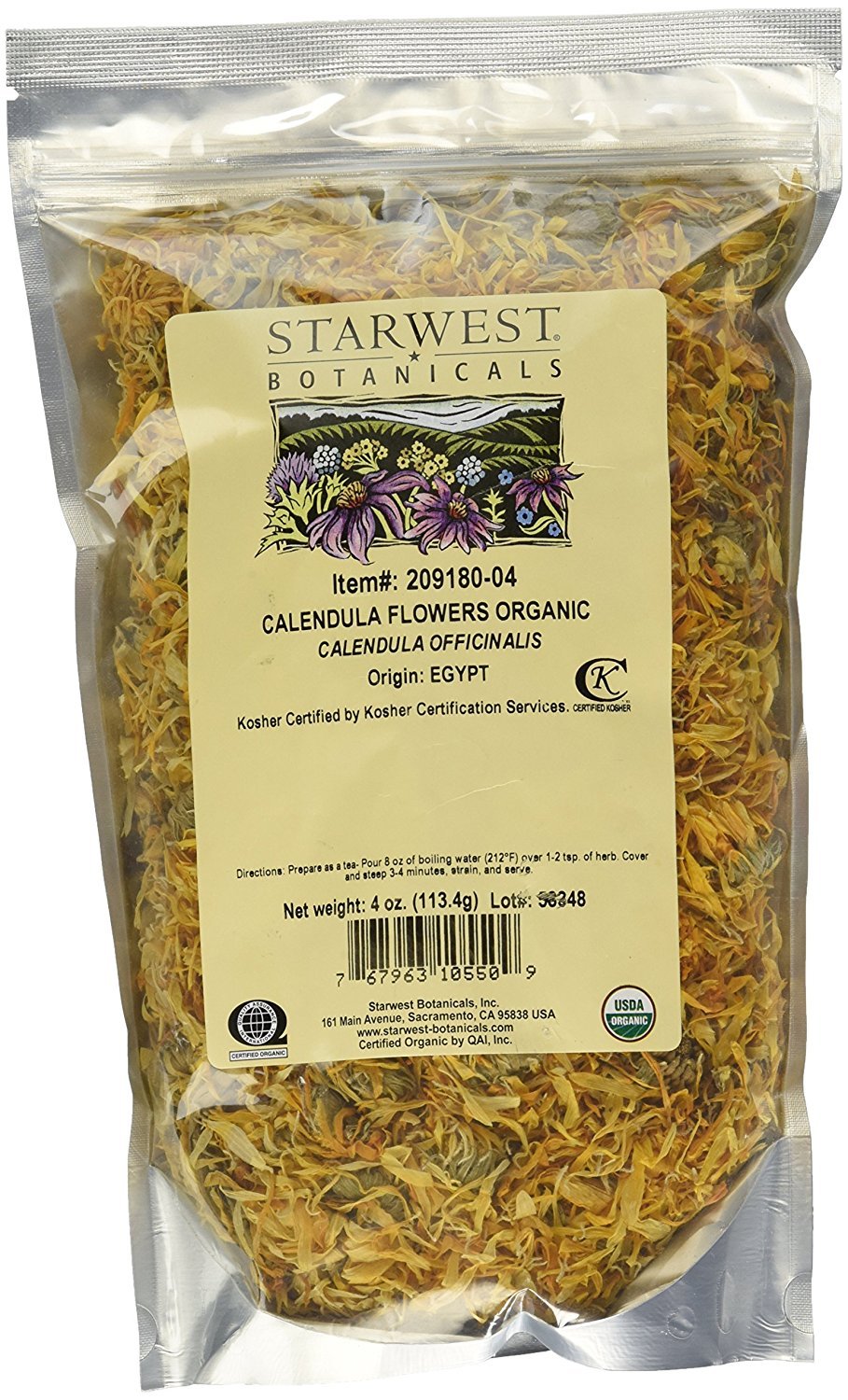 Calendula Flowers Org - 4 Oz