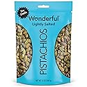 Wonderful Pistachios No Shells, Lightly Salted Nuts, 12 Ounce Resealable Bag, Protein Snacks, Gluten Free, Healthy Snack
