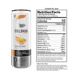 CELSIUS Sparkling Orange, Sugar Free Energy Drink, 12 Fl Oz (Pack of 4)