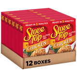 Stove Top Chicken Stuffing Mix, Instant Side Dish for Chicken and Holiday Meals, Savory Seasoned Bread Stuffing, Ready in 5 Minutes, 6 Ounce Boxes