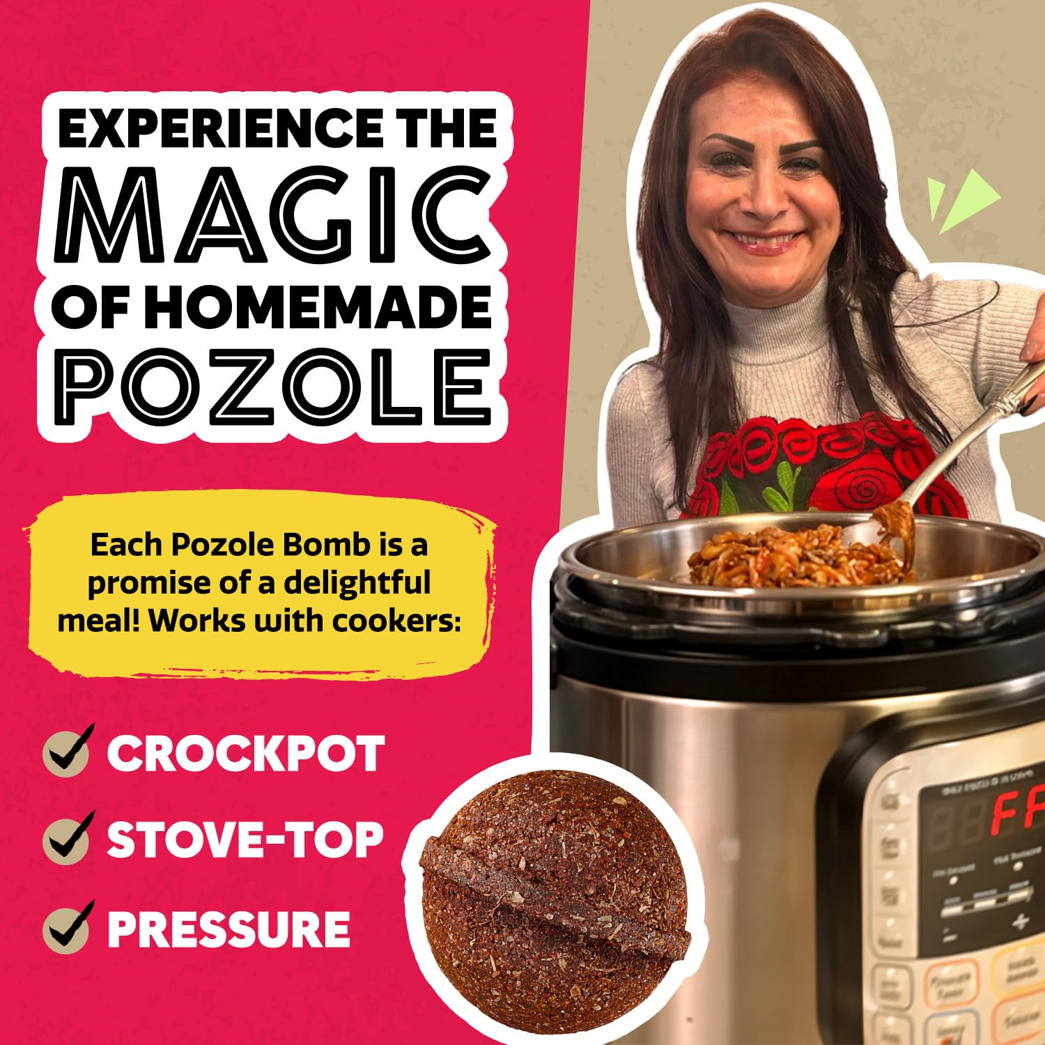 EZ Bombs Pozole Bomb Seasoning, Pack of 2 - Authentic Mexican Soup Mix for Traditional Pozole, Made with Real Chiles, Herbs & Spices for Quick