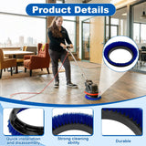 Commercial 237058 Nylon Carpet Polypropylene Scrub Orbiter Brush, 12" Diameter, for ORB550MC Orbiter Floor Machine, Blue