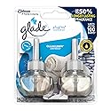 Glade PlugIns Refills Air Freshener, Scented and Essential Oils for Home and Bathroom, Clean Linen, 1.34 Oz, 2 Count (Pack of 3)