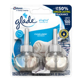 Glade PlugIns Refills Air Freshener, Scented and Essential Oils for Home and Bathroom, Clean Linen, 1.34 Oz, 2 Count (Pack of 3)