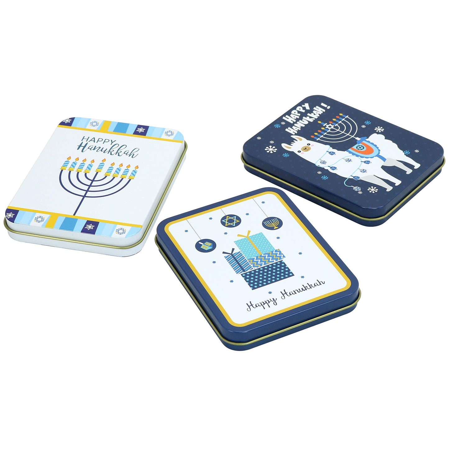 Iconikal Gift Card Tins, Hanukkah, 6-Pack