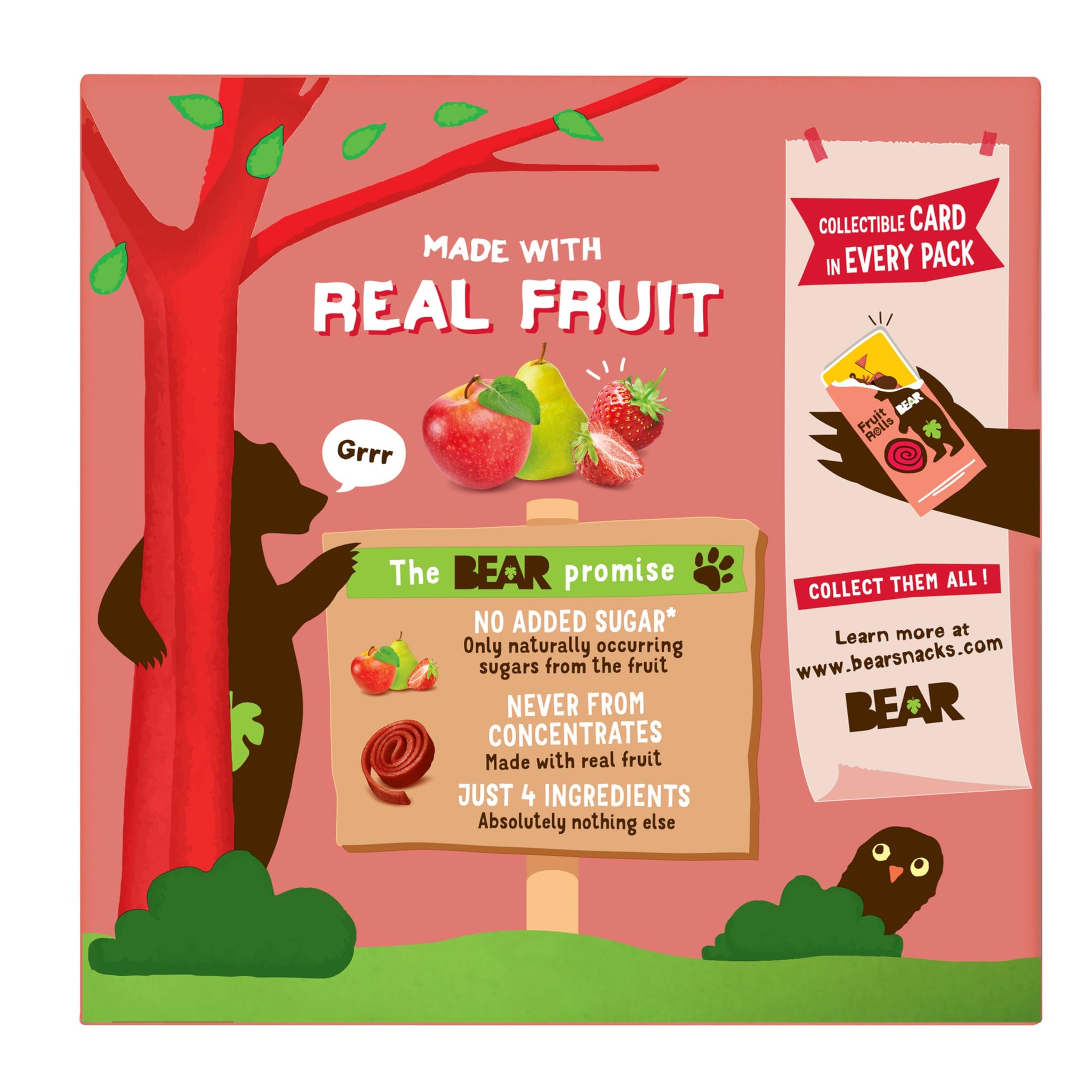 BEAR Strawberry Yo Yo's Fruit Rolls 5 Count, .7 OZ