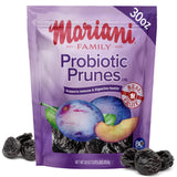 Mariani Probiotic Prunes Pitted Unsweetened, 30oz - Bulk Dried Fruits No Sugar Added - California Dried Prunes Pitted Unsweetened - Supports Healthy