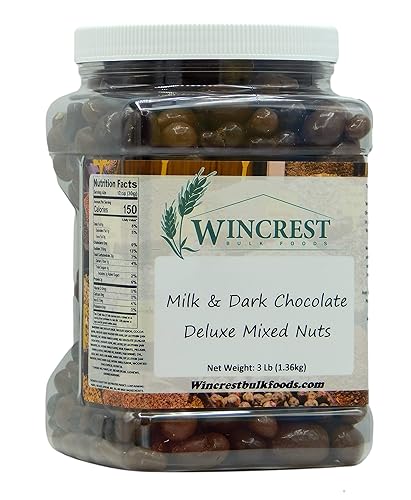 Milk & Dark Chocolate Deluxe Mixed Nuts - 3 Lb Tub