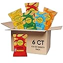 The Good Crisp Company Crinkle Cut Potato Chips, Variety Pack, 5.5 Oz (Pack of 6)