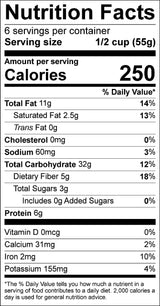New England Naturals Organic Unsweetened Gluten-Free Berry Coconut Granola, 12 Ounce Pouch Berry Coconut High Fiber Omega-3 Granola Breakfast Cereal