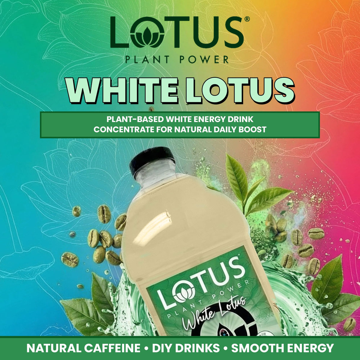 White Lotus Plant Power® Energy Drink Concentrate, PP7™ Formula