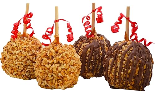 US Sweets Caramel Apples - Caramel Granny Smith Apples | Candied Apples | Delicious Gift | Handmade in Small Batches | Guaranteed to Arrive Fresh