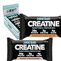 JiMMYBAR! Creatine Protein Bar Variety Pack, Chocolate Peanut Butter & Fudge Brownie, 20g Protein, 5g Creatine Per Bar, Ready-to-Eat Snack Food Bar