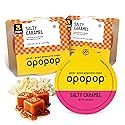 Opopop Microwave Popcorn - Pop Cups Salty Caramel 6-Pack, Non-GMO Gourmet Popcorn Kernels & Popcorn Flavoring, Caramel Popcorn, Gluten Free Snacks