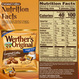 Werthers Original Sugar Free Hard Candy Assortment - Caramel, Chocolate & Coffee Flavors - Pack of 4 (1.46 oz) - Individually Wrapped Zero Sugar