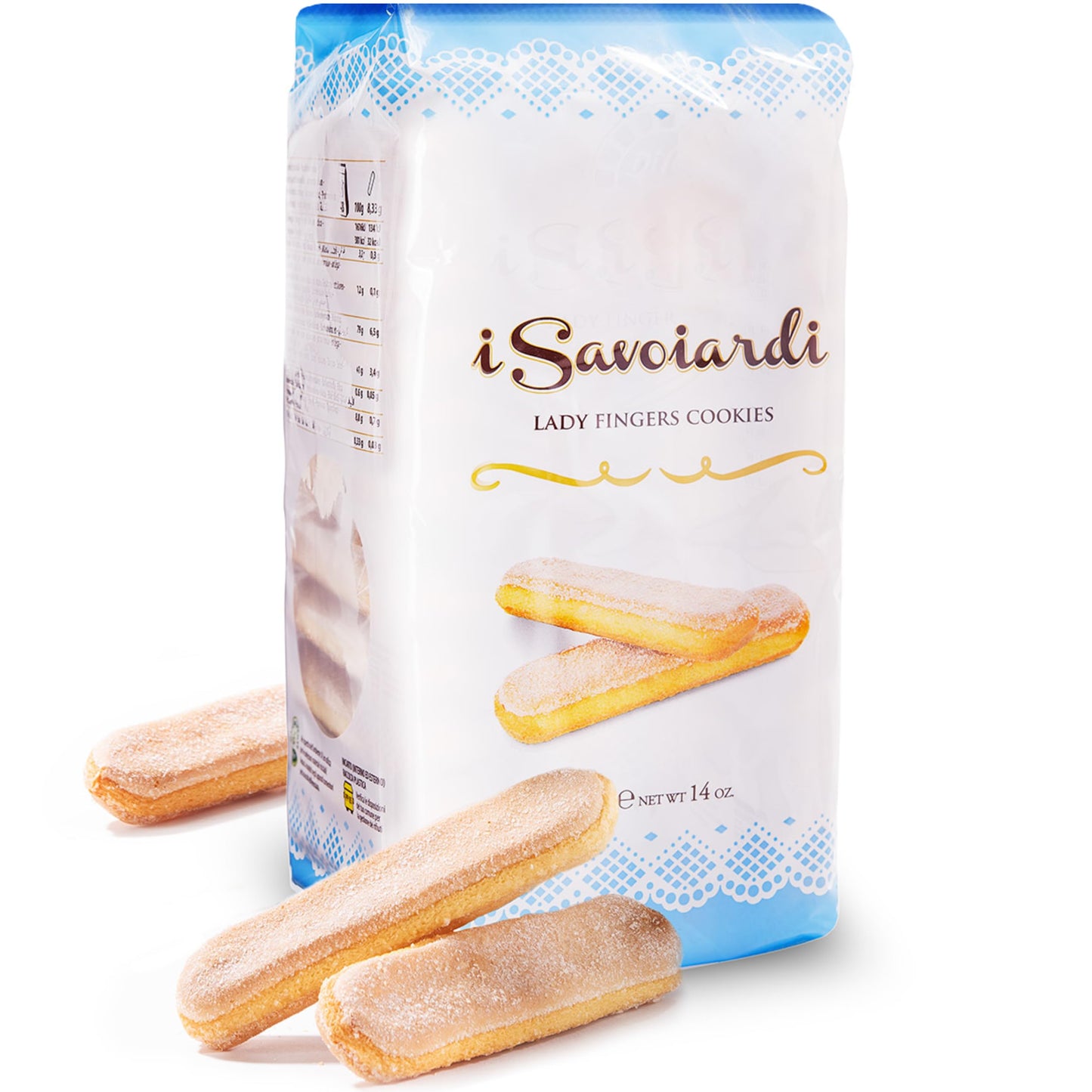 Lady Fingers for Tiramisu - 14 oz - Authentic Savoiardi Italian Ladyfingers - Ideal for Classic Tiramisu, Creative Desserts, or As a Light, Elegant