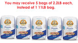 Antimo Caputo Pizzeria Flour Blue, 11 Pound (5Kg) Bag - Italian 00 Flour - Soft Wheat for Pizza Dough - Makes that Perfectly Elastic, Chewy, Crispy