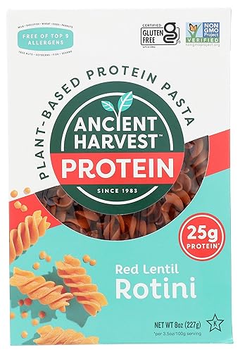Ancient Harvest Pasta Rotini Red Lentil Pasta, 8 Oz