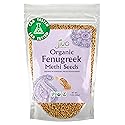 Jiva Organic Fenugreek Seeds 7 Ounce - Non-GMO, Gluten Free, All Natural Fenugreek Spice - Organic Fenugreek Seeds for Hair Growth, Cooking