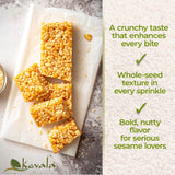 Kevala Raw Sesame Seeds Unhulled - 2 lb, 32 oz, Fresh Crunchy Seasoning