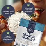 Great River Milling 00 Organic Pizza Flour | Ultra-Fine Neapolitan Style Flour for Pizza Dough, Bread & Pasta | USDA Organic, Non-GMO, Kosher