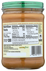 Santa Cruz Organic Organic No Stir Dark Roasted Crunchy Peanut Butter Spread, 16 OZ