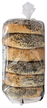 Sacramento Bakery Bagel Poppy 6 PK, 22 OZ