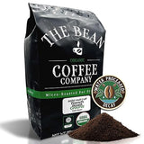 The Bean Organic Coffee Company 50/50 (Half Caff) French Roast, 50% Decaf, Dark Roast, Ground Coffee, 5-Pound Bag, Café Molido Tostado Orgánico