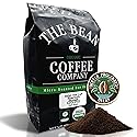 The Bean Organic Coffee Company 50/50 (Half Caff) French Roast, 50% Decaf, Dark Roast, Ground Coffee, 5-Pound Bag, Café Molido Tostado Orgánico