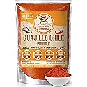 Guajillo Chile Powder Ground (8oz) - Natural and Premium. Great For Chili, Sauces, Stews, Salsa, Meat Rubs, Enchiladas, Mole and Tamales. Tangy