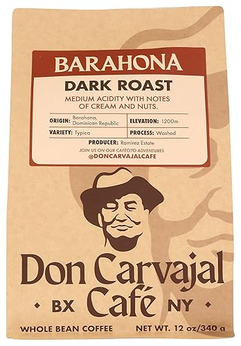Don Carvajal Cafe Barahona Dark Roast Whole Bean Coffee, 12 OZ