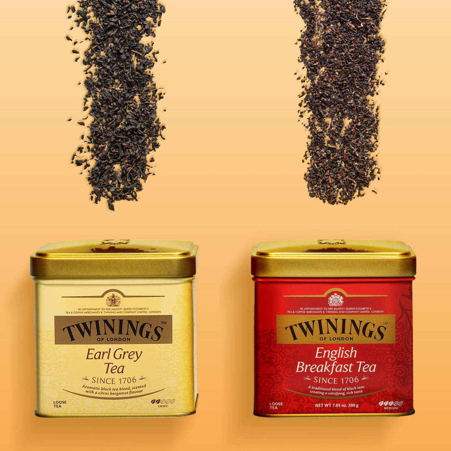 Twinings Earl Grey Loose Tea Tins, 7.05 Ounce Tins (Pack of 1), Smooth, Flavourful, Robust Black Tea Leaves, Caffeinated, Enjoy Hot or Iced