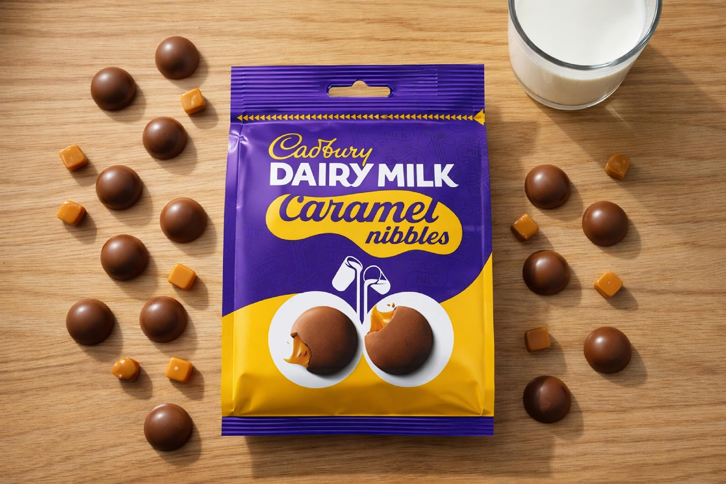 Cadbury Dairy Milk Caramel Nibbles 100g - Pack of 6