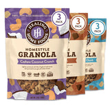 Healing Home Foods Variety P-Nutty Chip, Almond Butter Chunk, Cashew Coconut Crunch, Gluten Free Granola Mix, Low Sugar Granola Clusters, Vegan
